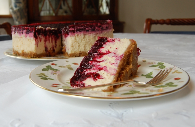 In the Kitchen: Blackcurrant Cheesecake 